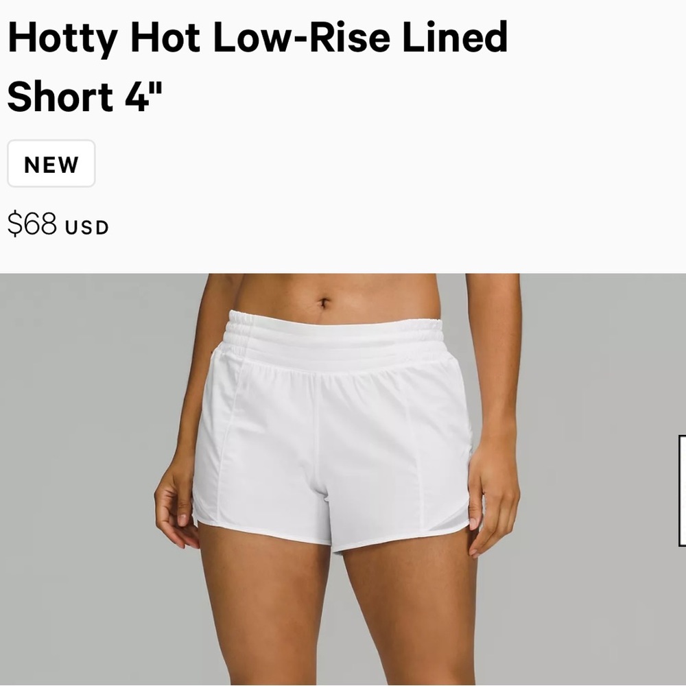 Hotty Hot Low-Rise Lined 4” Shorts